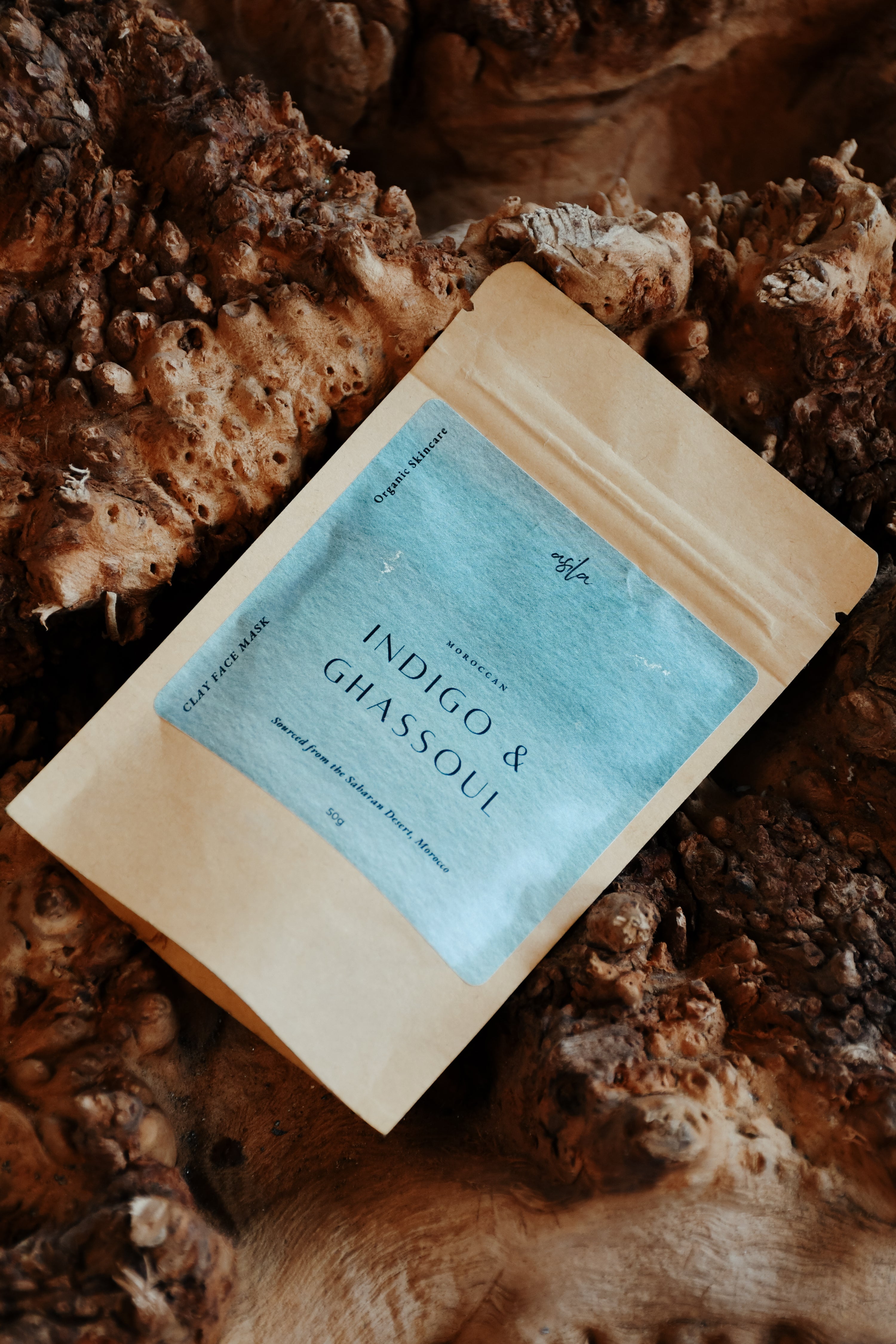 Saharan Indigo & White Ghassoul Clay Mask